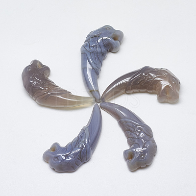 Natural Agate Big Pendants G-T122-09-1