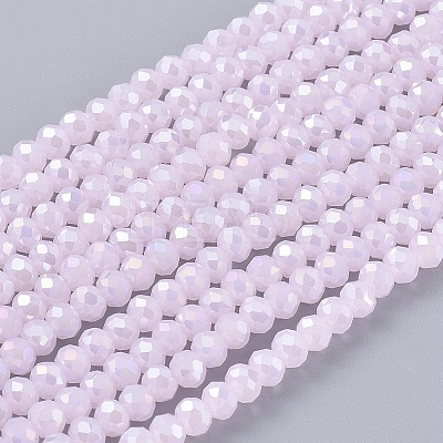 Electroplate Glass Beads Strands LS-EGLA-A034-P2mm-B12-1