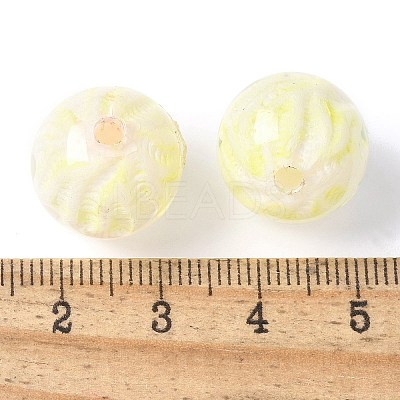 Two Tone Transparent Acrylic Beads OACR-D304-02D-1