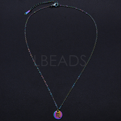 201 Stainless Steel Pendants Necklaces NJEW-S105-JN627-8-1