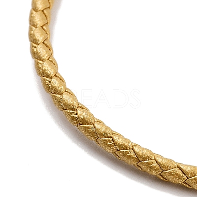 Braided Round Imitation Leather Bracelets Making BJEW-H610-01P-11-1