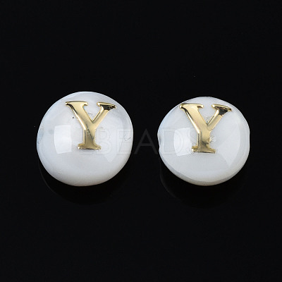 Natural Freshwater Shell Beads SHEL-S278-036Y-1