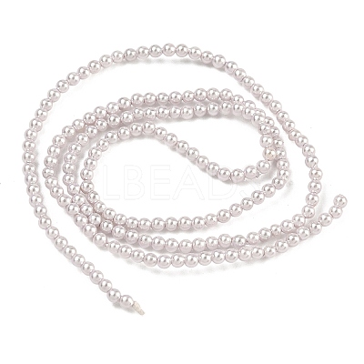 Electroplated Shell Pearl Beads Strands BSHE-G041-2mm-06-1