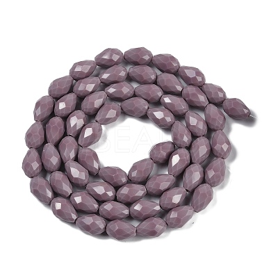 Opaque Solid Color Beads Strands EGLA-N013-P8mm-D09-1