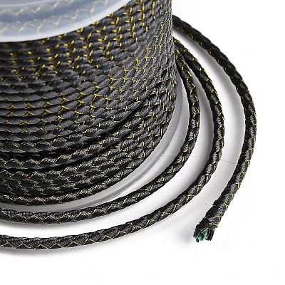 11M Polyester Braided Cord with Cotton Core & Metallic Thread OCOR-Z006-01-10-1