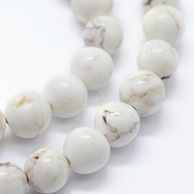 Natural Magnesite Beads Strands G-I199-27-12mm-1