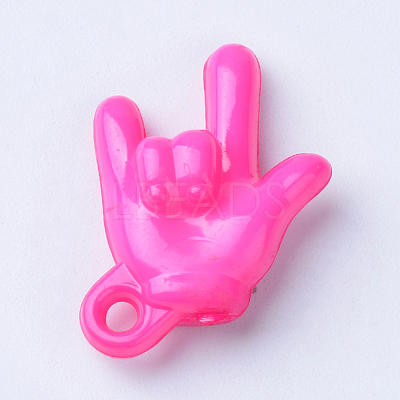 Opaque Acrylic ASL Pendants X-SACR-S202-23-1