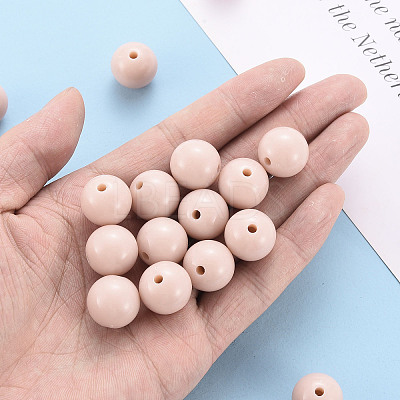 Opaque Acrylic Beads X-MACR-S370-C16mm-34-1