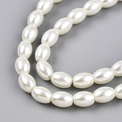 Baking Paint Pearlized Glass Pearl Bead Strands HY-T002-01B-02-1