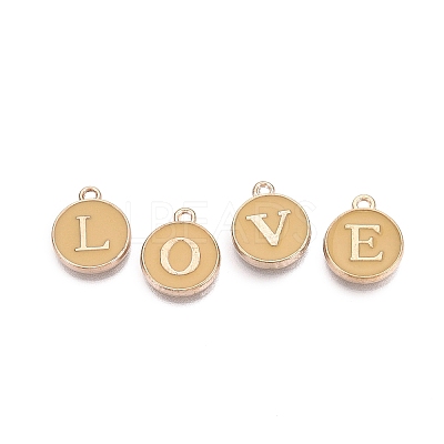 Initial Letter A~Z Alphabet Enamel Charms ENAM-Q437-06-1