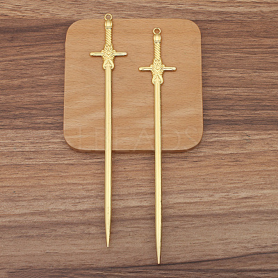 Sword Alloy Hair Sticks PW-WG0B211-02-1