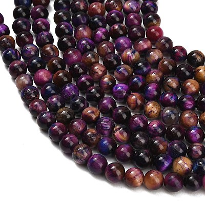 Natural Tiger Eye Beads Strands G-F591-18-8mm-10-1