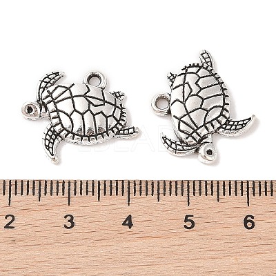 Tibetan Style Alloy Pendants TIBEP-22627-AS-RS-1