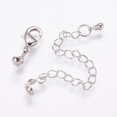 Long-Lasting Plated Brass Chain Extender KK-F711-11P-1