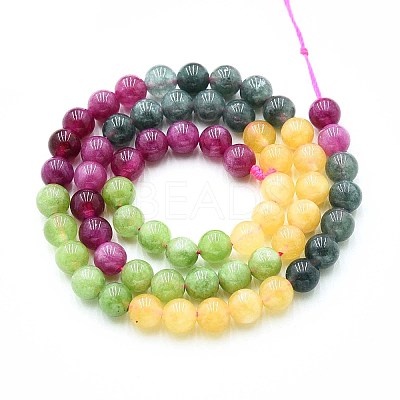 Natural Quartz Beads Strands G-N355-6mm-34-1