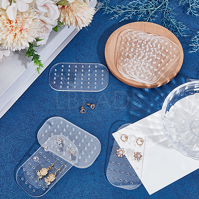 10Pcs Acrylic Earring Organizer Display Cards EDIS-WH0012-49B-1