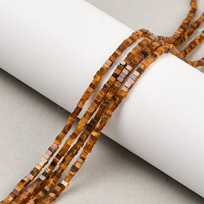 Natural Tiger Eye Beads Strands G-K399-B07-07-1