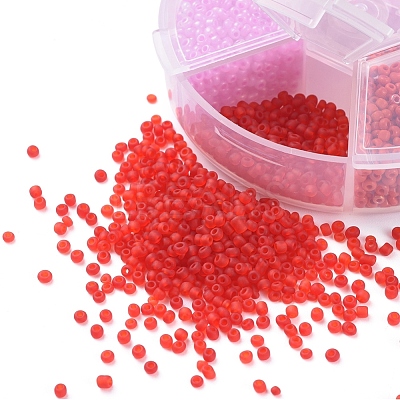 6 Colors 12/0 Glass Seed Beads SEED-X0052-03E-2mm-1