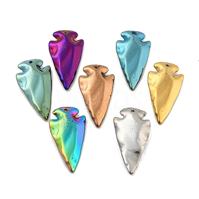 Electroplated Synthetic Non-Magnetic Hematite Pendants G-C136-03-1