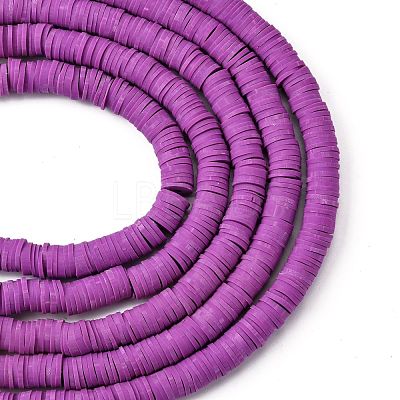 Handmade Polymer Clay Beads Strands CLAY-R089-8mm-Q061-1