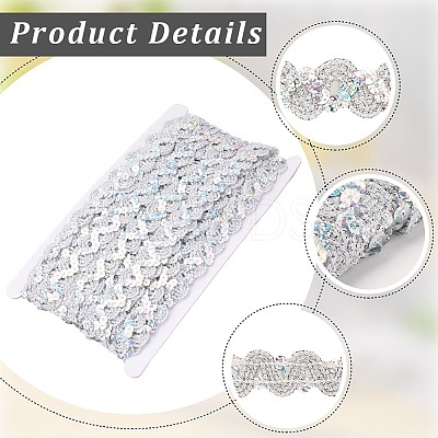 2Pcs Polyester Paillette Beads OCOR-CP0001-31B-1