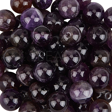 Natural Grade B Amethyst Beads G-PA0002-59C-1
