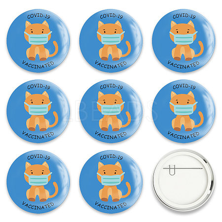 Tinplate Brooch JEWB-WH0012-037-1