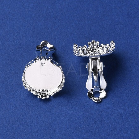 Brass Clip-on Earring Settings KK-WH0047-19A-1