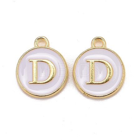 Golden Plated Alloy Charms LS-ENAM-S118-01D-1