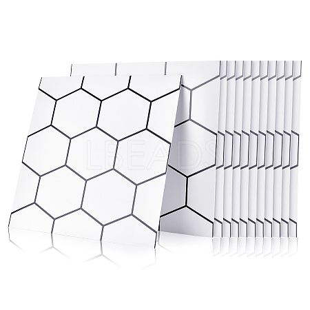 PVC 3D Anticollision Wall Stickers Brick Pattern Stickers DIY-WH0217-17A-1