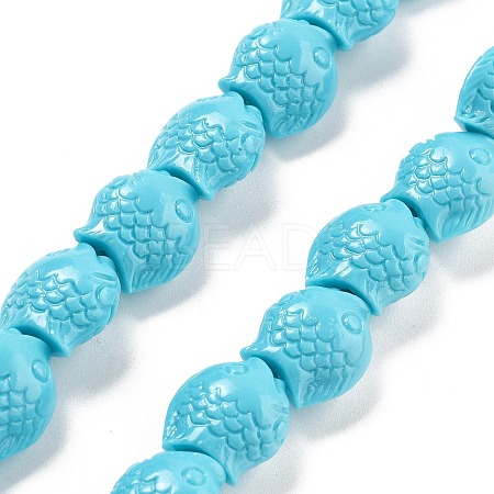 Synthetic Coral Carved Beads Strands CORA-C003-13B-04-1