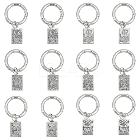 Tarot Theme Alloy Shoe Charms PALLOY-AB00062-1