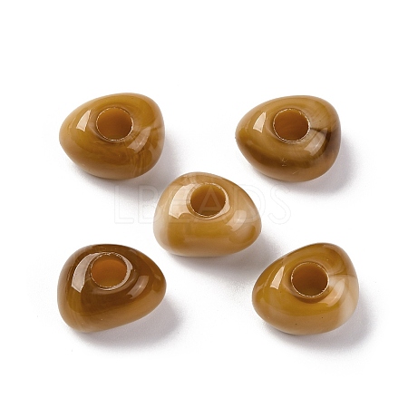 Two Tone Opaque Acrylic Beads MACR-Z002-02B-1