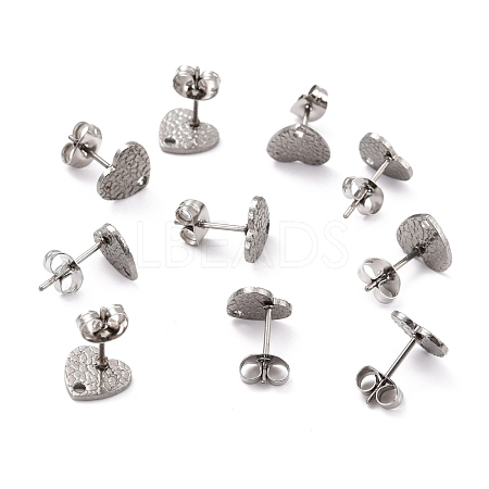 Non-Tarnish 304 Stainless Steel Stud Earring Findings STAS-I183-08A-P-1