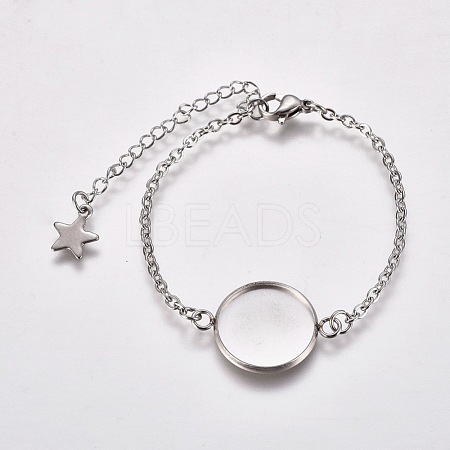 304 Stainless Steel Bracelet Making STAS-L248-006P-1
