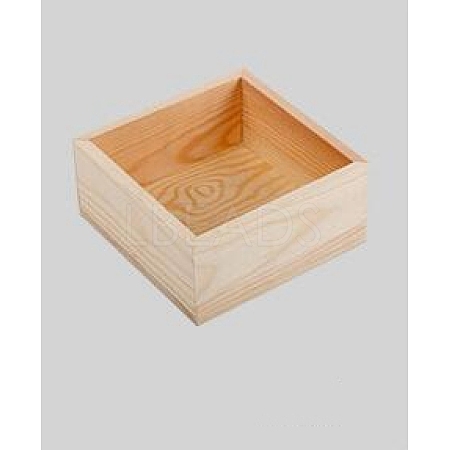 Wooden Storage Box OBOX-WH0004-02E-1