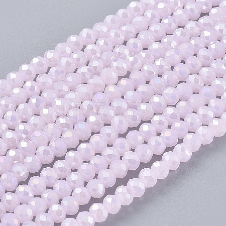Electroplate Glass Beads Strands LS-EGLA-A034-P2mm-B12-1
