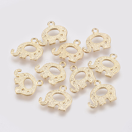 Brass Charms X-KK-T020-102G-1