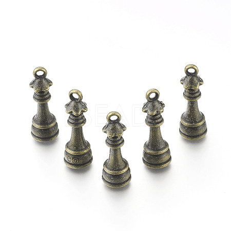 Alloy Chess Pendants PALLOY-H201-06AB-1
