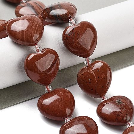 Natural Red Jasper Beads Strands G-C150-A19-01-1