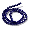 Baking Paint Imitation Jade Glass Bead Strands X-DGLA-A034-J8MM-A33-4