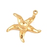 304 Stainless Steel Pendant Rhinestone Settings STAS-K322-03G-2