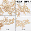 Flower Polyester Embroidery Lace Appliques DIY-WH20011-03D-6