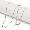 304 Stainless Steel Curb Chain Necklaces NJEW-H042-06P-1