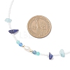 4Pcs 4 Styles Faceted Round and Chip Mixed Gemstone & Natural Cultured Freshwater Pearl & Glass Seed Baeded Necklaces for Women NJEW-JN05602-5