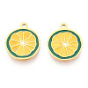 304 Stainless Steel Enamel Charms STAS-N112-05B-G-1