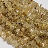 Chip Natural Gold Rutilated Quartz Beads Strands G-N0134-29-1