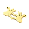 304 Stainless Steel Pendants STAS-Q255-07G-2