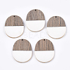 Resin & Wenge Wood Pendants RESI-T023-01L-1