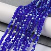 Imitation Jade Glass Beads Strands EGLA-A034-T2mm-MB06-2